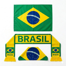 Kit Torcedor Festa Copa do Mundo 2026 futebol seleção Brasil kit com Bandana + Cachecol