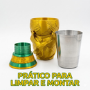 Copo Colecionador Taça do Mundo 500ml Interior Inox - Edição Limitada - Presente Criativo Troféu de Futebol Copa 2026
