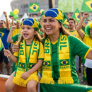 Kit Torcedor Festa Copa do Mundo 2026 futebol seleção Brasil kit com Bandana + Cachecol