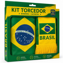 Kit Torcedor Festa Copa do Mundo 2026 futebol seleção Brasil kit com Bandana + Cachecol