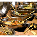 11 peças conjunto de utensílios de cozinha banhados a ouro com