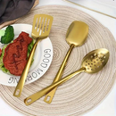 11 peças conjunto de utensílios de cozinha banhados a ouro com