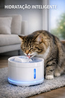 Bebedouro e Fonte Automática 3L com Filtro Triplo e LED para Pets