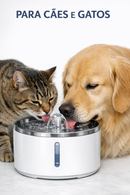 Bebedouro e Fonte Automática 3L com Filtro Triplo e LED para Pets