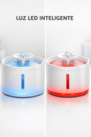 Bebedouro e Fonte Automática 3L com Filtro Triplo e LED para Pets