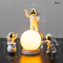 🧑‍🚀✨ astronauta decoração com lua – elegância moderna para seu ambiente.