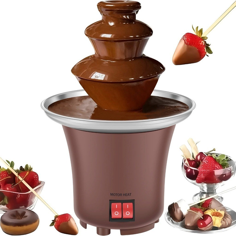 Mini Waterfall Panela Fondue Eletrica Fonte Chocolate Fonte Chocolate Indicado Festas De Crianças
