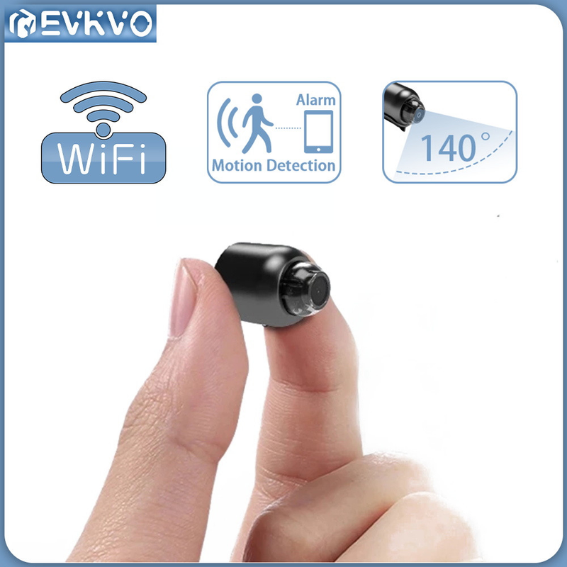 Câmera De Segurança CCTV 1080P Super Mini Sem Fio De 140 Graus De Ângulo Amplo WIFI IP De Detecção