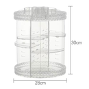 Organizador De Cosmético Maquiagem Acrílico Giratório 360º