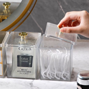 Kit de Porta Algodão Cotonete Multiuso Organizador Com Tampa