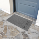 Tapete Porta Entrada Casa Capacho Vinil Terral Home Cinza 40x75cm
