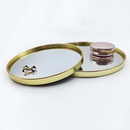 Bandeja Espelhada Banheiro Lavabo Bandeja Decorativa Multiuso