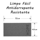Tapete Porta Entrada Casa Capacho Vinil Terral Home Cinza 40x75cm