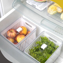 Kit 3 Organizadores de Geladeira 6,8 + 3,8 + 2,8 Litros Com Cesto - Plastutti