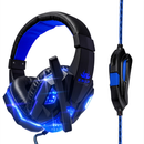 Fone Headset Gamer Led 7.1 Microfone Controle Profissional Jogo Pc Note USB P2
