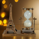 Enfeite Torre Eiffel Com Ampulheta Decoracao Mesa Escritorio