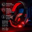 Fone Headset Gamer Led 7.1 Microfone Controle Profissional Jogo Pc Note USB P2