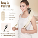 Massageador de Pescoço e Ombros, Alívio de Tensão, Função de Aquecimento, Relaxamento Muscular Profundo