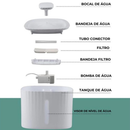 Fonte De Água Pet Bebedouro Automático 3 Litros Com Filtro Triplo Iluminação LED Cães Gatos Shopee