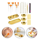 iny Suprimentos De Estética Para Tratamentos Faciais Conjunto De 6 Tigelas De Rosto Douradas 6 Faces