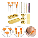 iny Suprimentos De Estética Para Tratamentos Faciais Conjunto De 6 Tigelas De Rosto Douradas 6 Faces